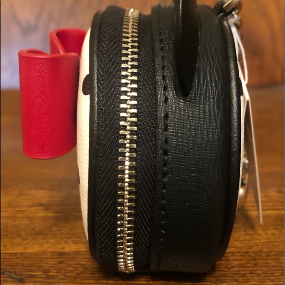 NWT-Disney x Kate Spade-Minnie Mouse Ears & Red Bow-Keyfob/Coin Purse-$129: - Picture 5 of 12